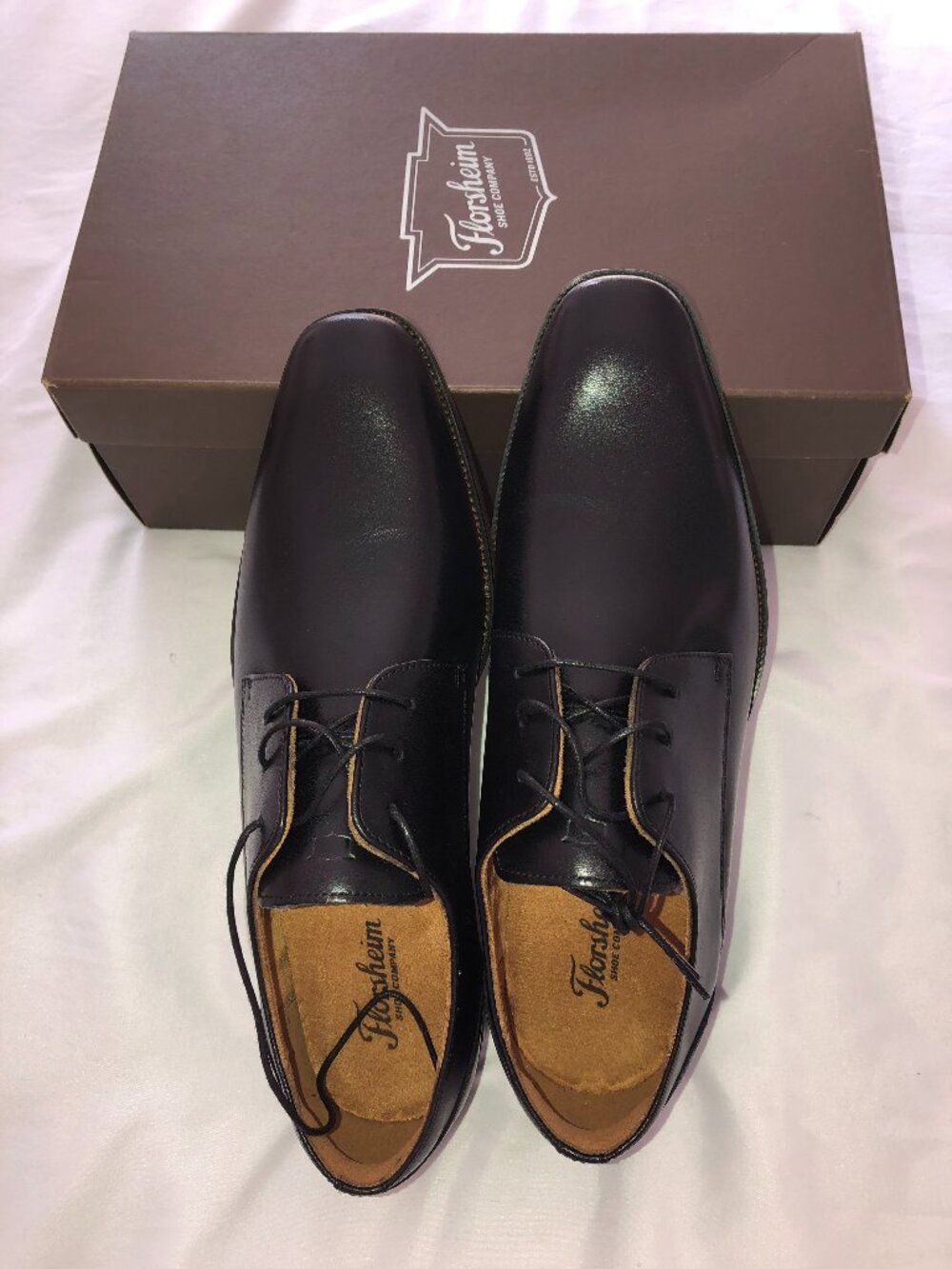 Florsheim Roseto Luxe Leather Plain Toe Oxfords Shoes Size 9 M